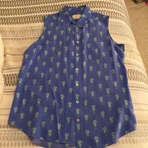 NWOT- Kate Spade Size M silk sleeveless top